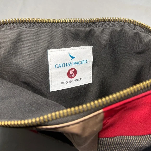 HP ❤️ Upcycyled Cathay Pacific Uniform Pouch - Picture 2 of 5